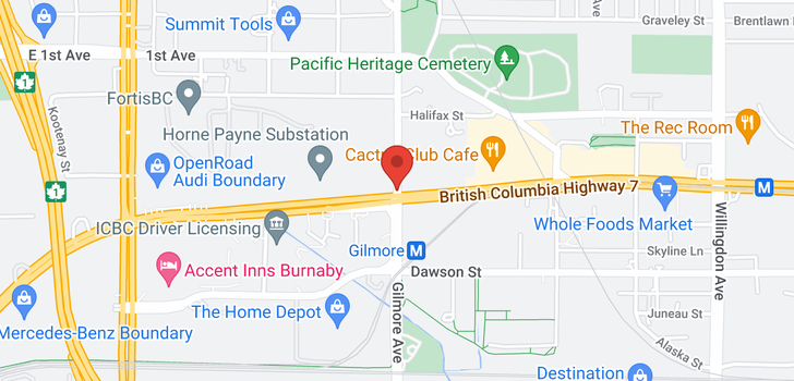 map of 711 2108 GILMORE AVENUE